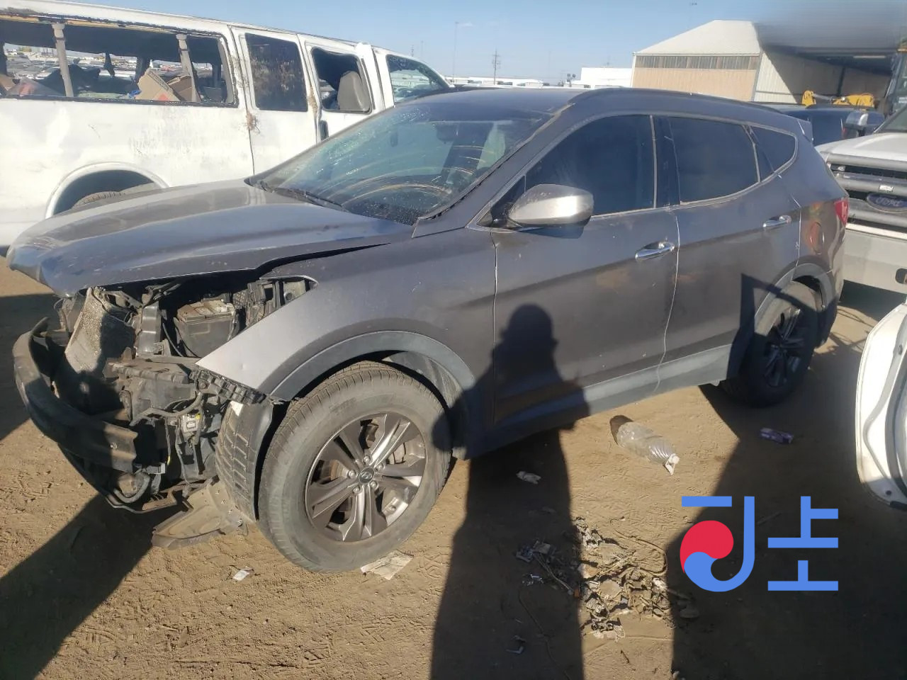 2015 Hyundai SantaFe Gray - KMHSU81UBGU597532