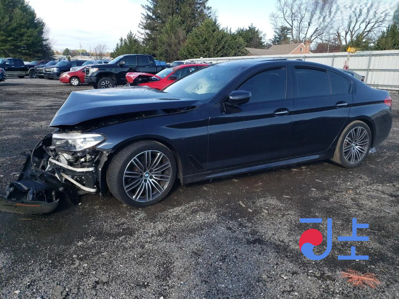 2017 BMW 5-Series 520d Dark Blue — WBAJC3104JG996422