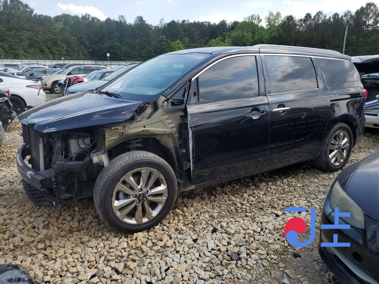 2015 Kia Carnival Black - KNAMB81ABGS175441