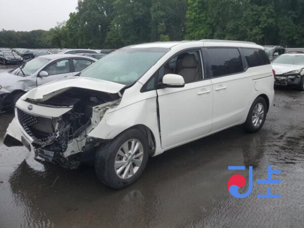 2015 Kia Carnival White - KNHMF37ABFS055956