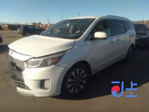 2014 Kia Carnival White - KNAMC81ABFS050797