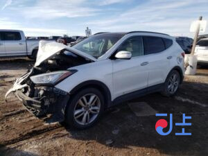 2015 Hyundai SantaFe White - KMHSU81UBGU587501