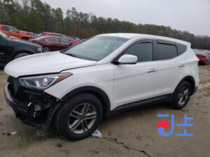 2018 Hyundai SantaFe White - KMHS381CBKU011363