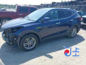 2017 Hyundai SantaFe Blue - KMHSW81UDJU812276