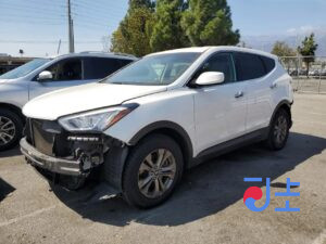 2015 Hyundai SantaFe White - KMHSU81UBGU542305