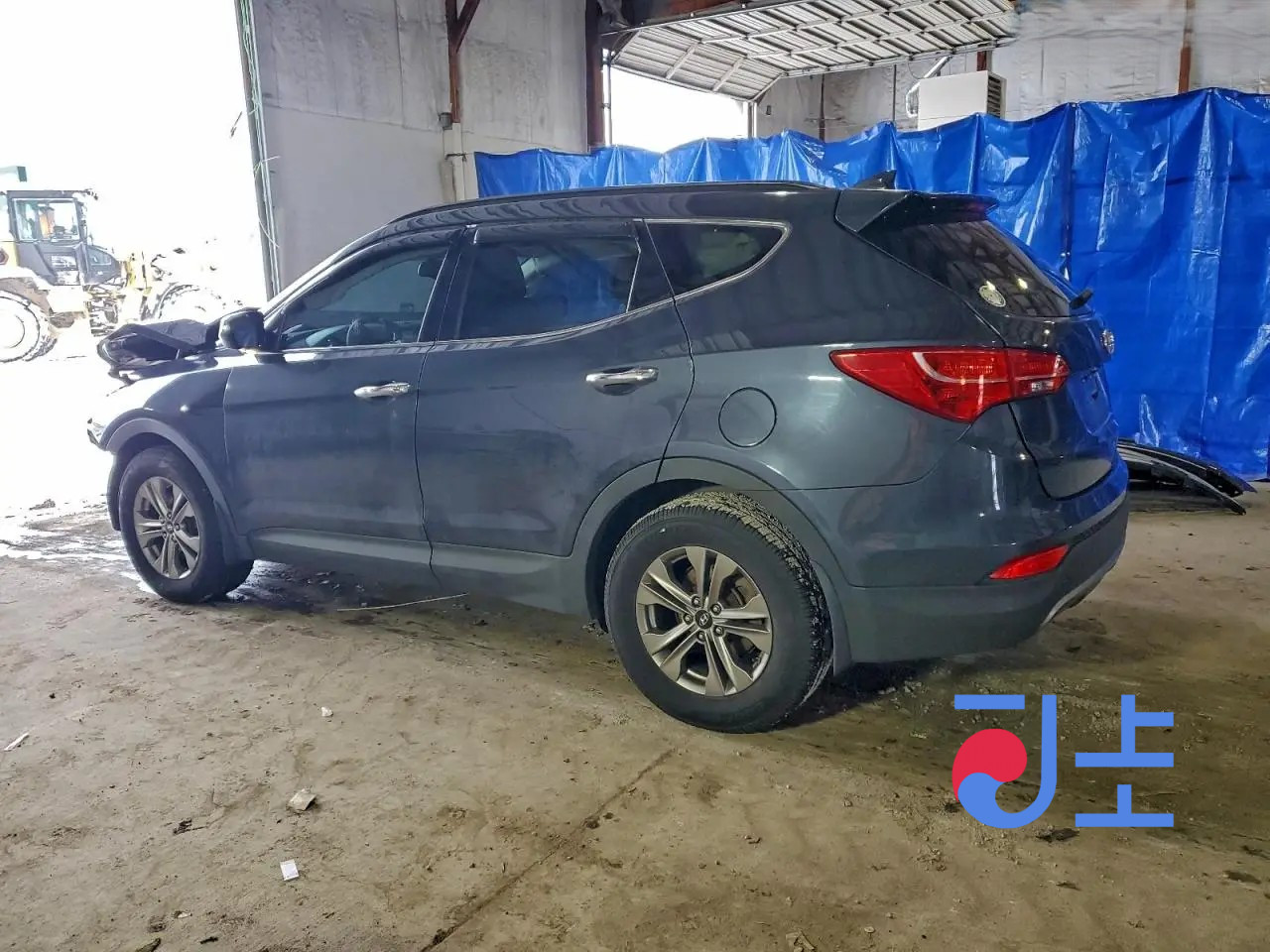 2015 Hyundai SantaFe Gray - KMHSU81UBGU592980 - Image 3