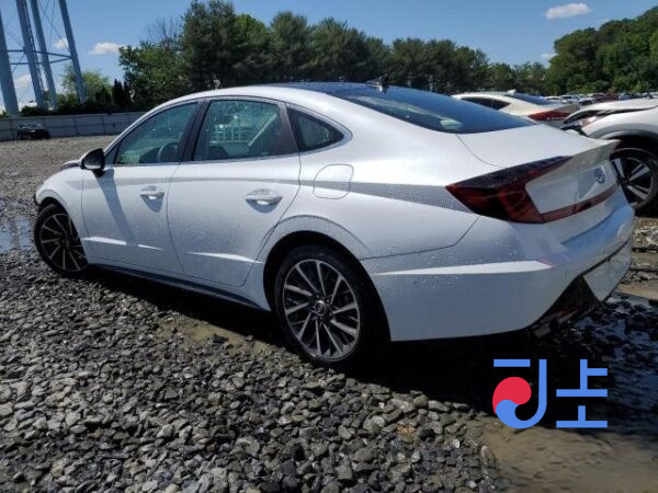 2020 Hyundai Sonata White - KMHL6412BMA107030 - Image 3