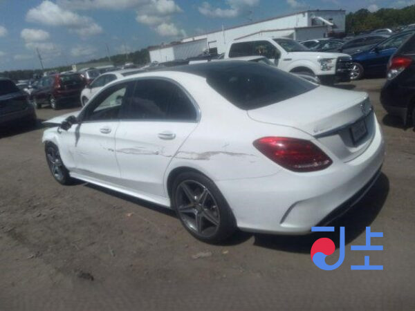 2016 Mercedes-Benz C200 White — WDDWF4CB8HF453374 - Image 3