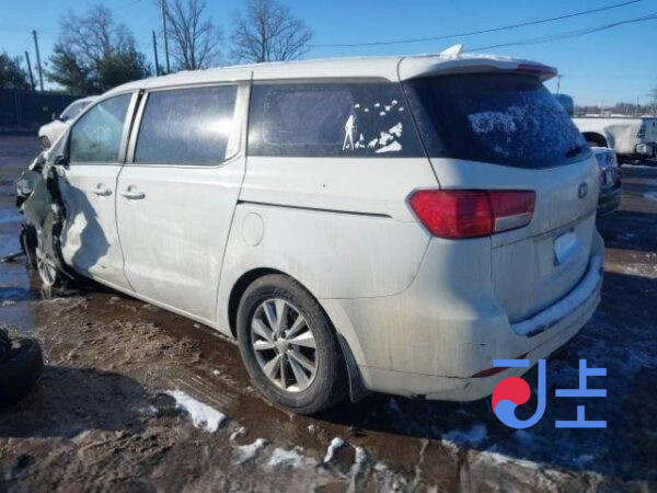 2014 Kia Carnival White - KNAMB81ABFS002902 - Image 3