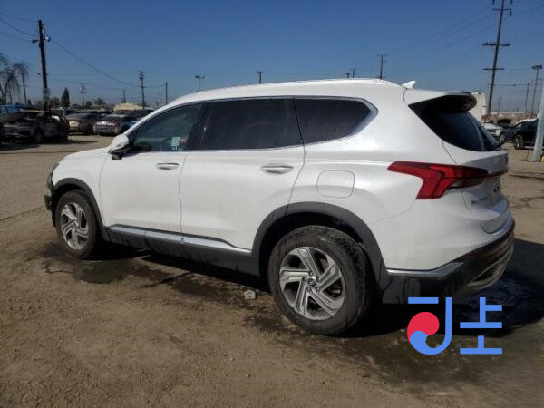 2021 Hyundai SantaFe White - KMHS581LGMU360736 - Image 3