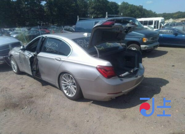 2014 BMW 750Ld xDrive Silver — WBAYF6100FD385061 - Image 3