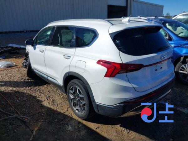 2021 Hyundai SantaFe White - KMHS381LGMU365098 - Image 3