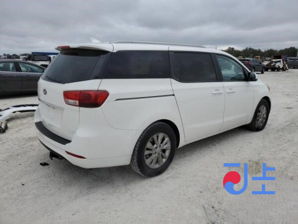 2014 Kia Carnival White - KNAMC81ABFS016207 - Image 4