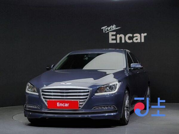 Hyundai Genesis blue - KMHGL41DBFU062250 - Image 3