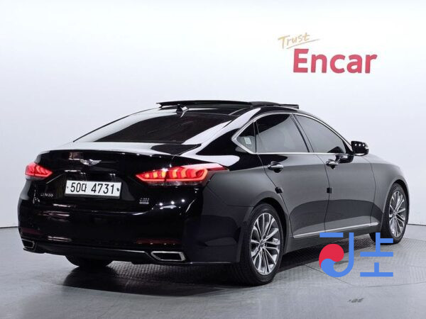 Hyundai Genesis black - KMHGM41DDEU009056 - Image 2