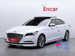 Hyundai Genesis white - KMHGM41DDFU055765