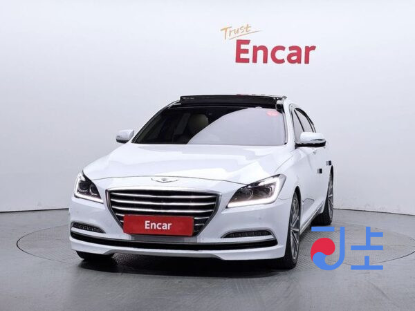 Hyundai Genesis white - KMHGM41DDFU055765 - Image 3