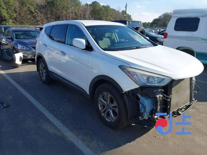2016 Hyundai SantaFe White - KMHSW81XDHU735853 - Image 5