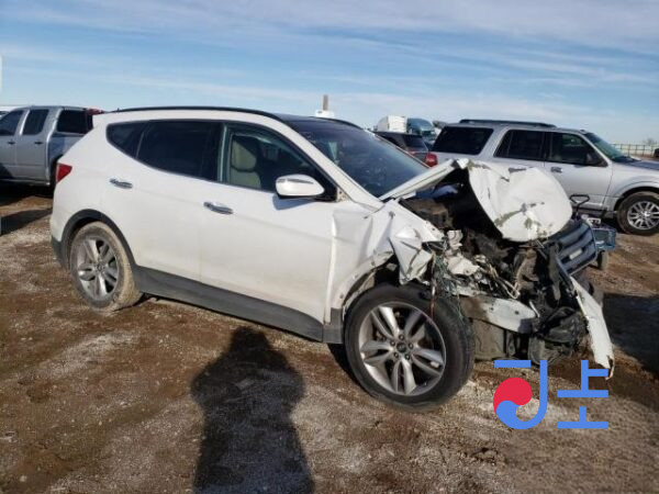 2015 Hyundai SantaFe White - KMHSU81UBGU587501 - Image 5