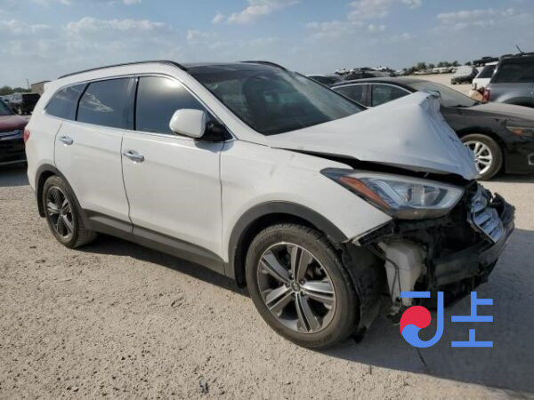2015 Hyundai SantaFe White - KMHSW81UBGU583845 - Image 5