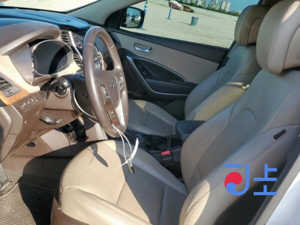 2015 Hyundai SantaFe White - KMHSW81XDGU576544 - Image 6
