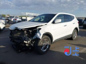 2015 Hyundai SantaFe White - KMHSW81UBGU532888