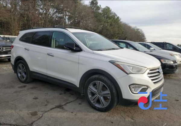 2016 Hyundai SantaFe White - KMHSU81UBGU674191 - Image 3