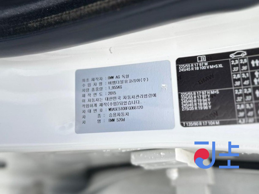 2015 BMW 5-Series 520d White — WBA5E5108FG066120 - Image 8